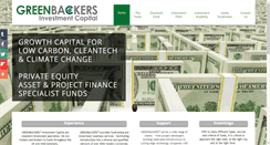 Desktop Screenshot of greenbackers.com