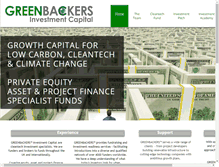 Tablet Screenshot of greenbackers.com